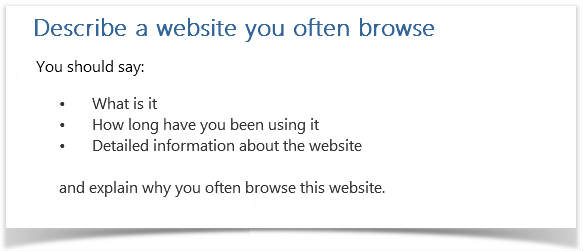 Describe a website you often browse