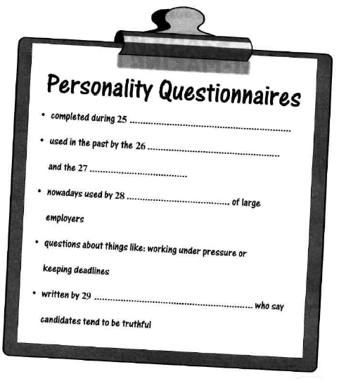 Personality Questionnaires