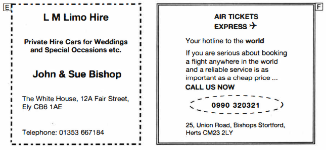 Advertisement - L M Limo Hire and Air Ticket Express