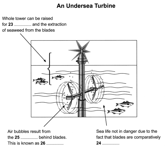 Reading Passage-An Undersea Turbine